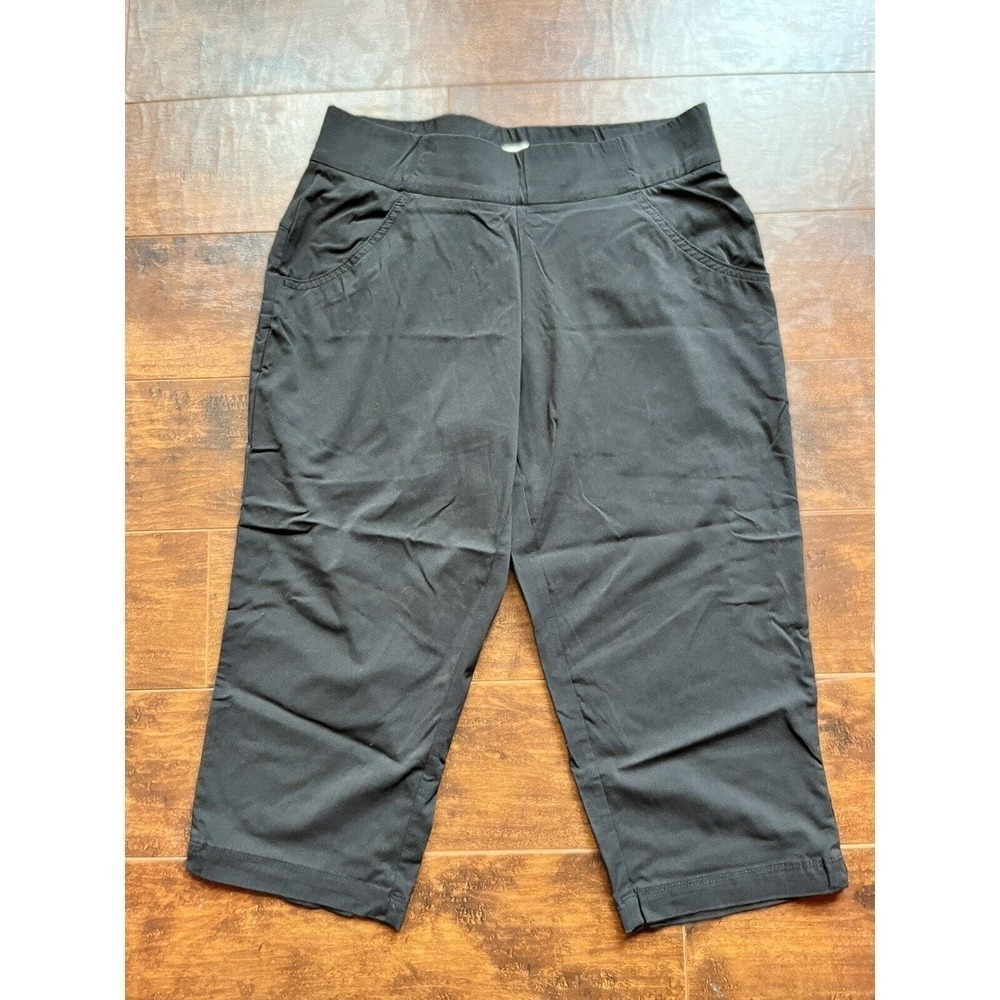 Columbia Womens Black Cropped Capri Hiking Outdoor Pants Womens Size M